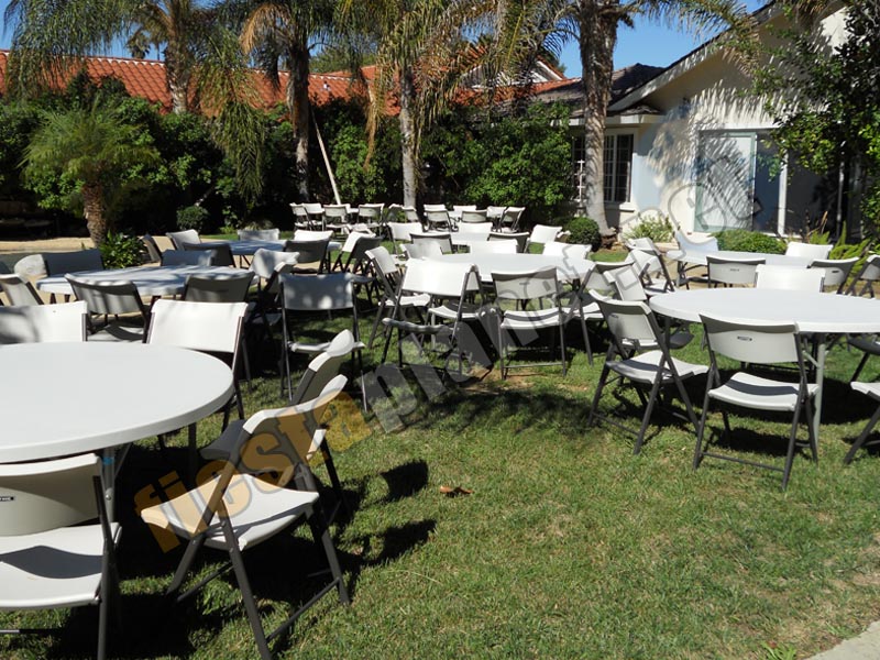 8x6_tabelcloth_round_table_with_chairs Round Table with chairs - Tables|Chairs|Linen - Rentals