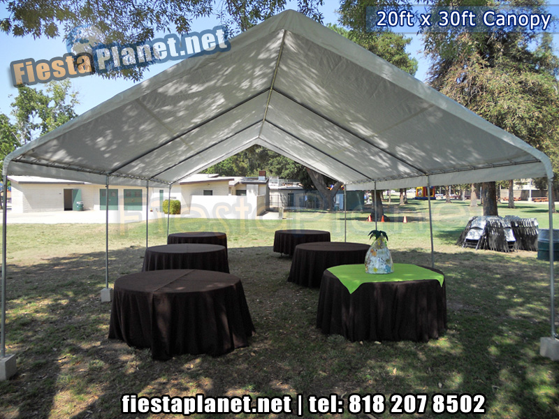 8x6_20x30_canopy_tent_1 20x30 Canopy with Round tables and Black Table Cloths for rent Portable Toilets Bathrooms available