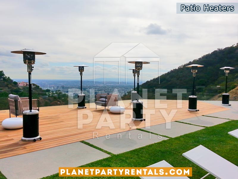 Outdoor Propane Patio Heaters (Black and Stainless Steel)