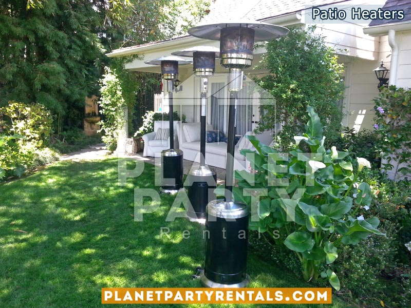 Outdoor Propane Patio Heaters (Black and Stainless Steel)