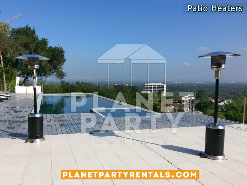 Outdoor Propane Patio Heaters (Black and Stainless Steel)