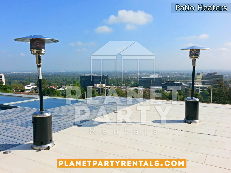 Outdoor Propane Patio Heaters (Black and Stainless Steel)