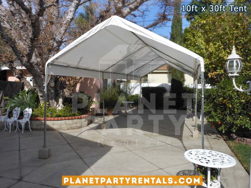 10ft x 30ft Party Tent | Shown with Roof Only