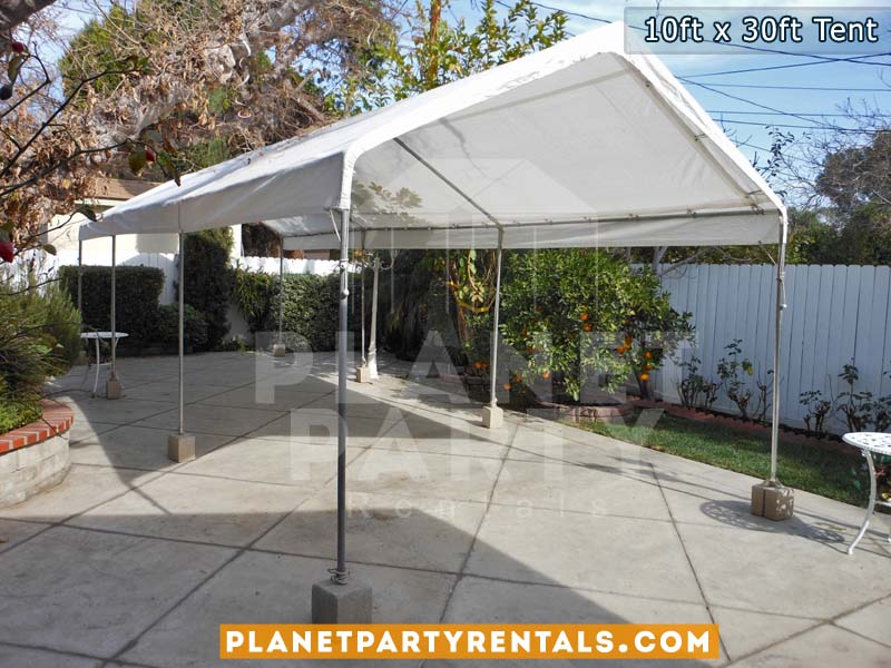 10ft x 30ft Party Tent | Shown with Roof Only