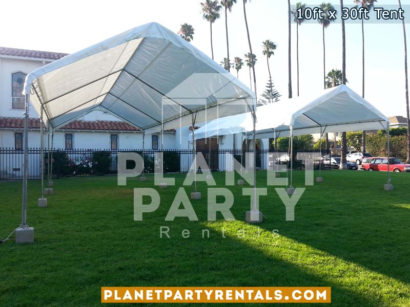 10ft x 30ft Party Tent | Shown with Roof Only