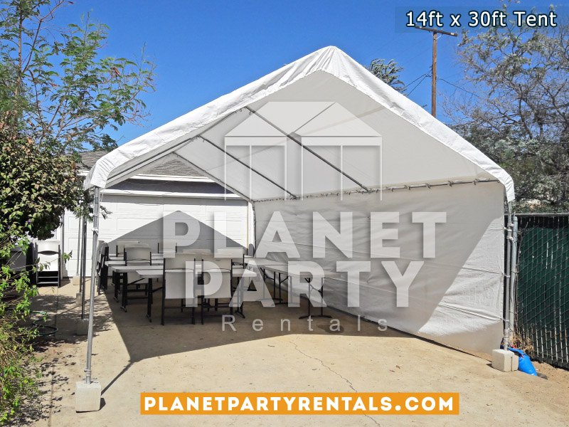 14ft x 30ft White Party Tent