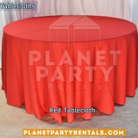 Round Tablecloth color Red